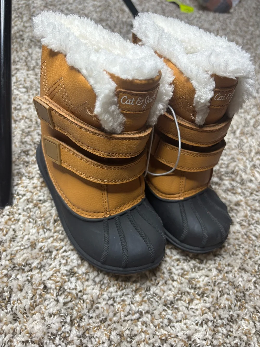 Cat & Jack Brown and Black Kids Boots